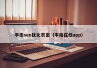 丰南seo优化页面（丰南在线app）